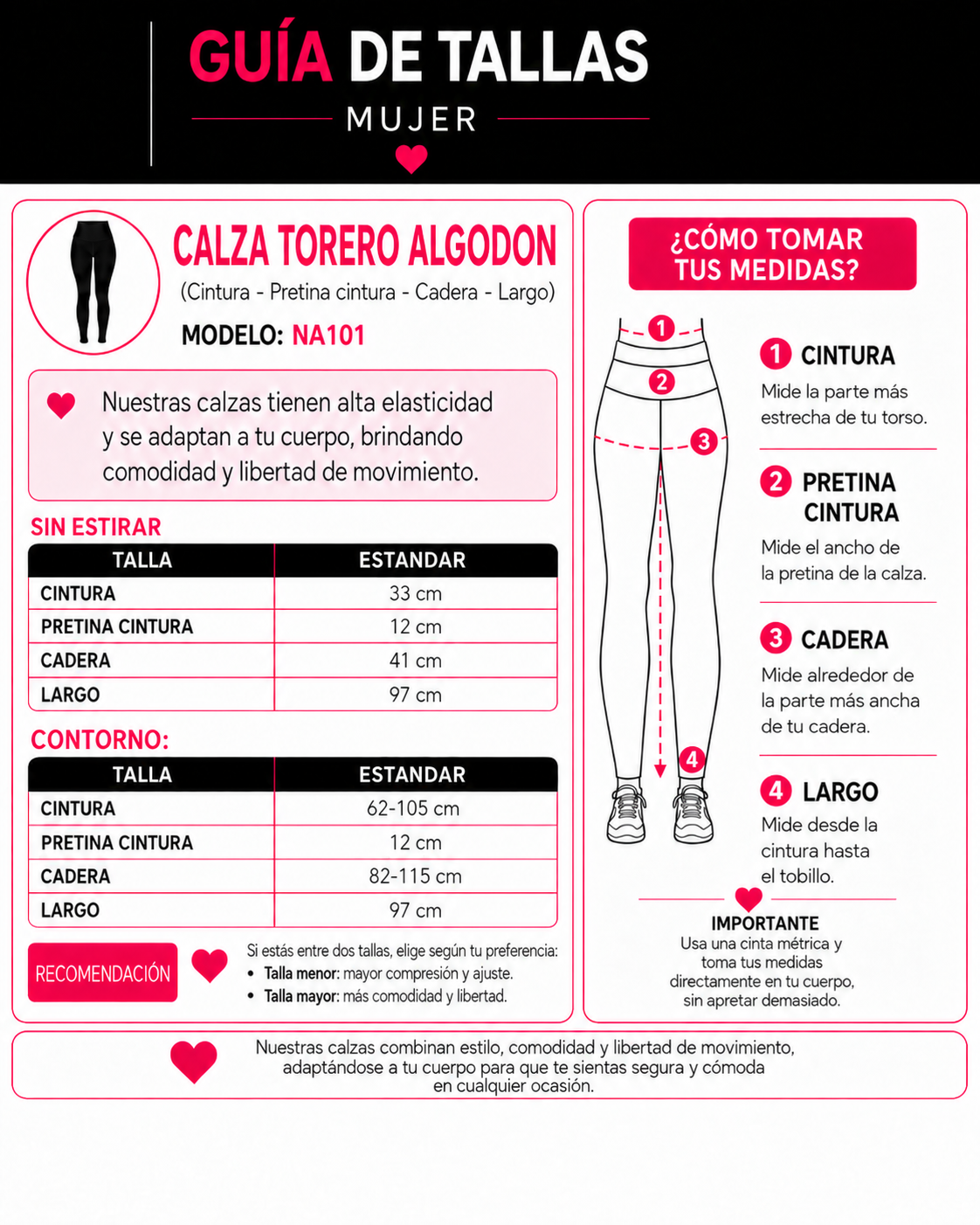 Calza Torero Algodón Nacional Doble Costura