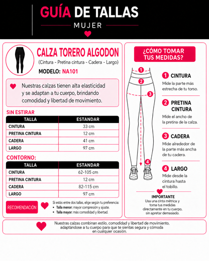 Calza Torero Algodón Nacional Doble Costura