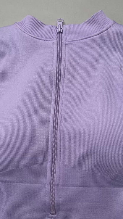 Enterito Corto Deportivo Mujer Push Up Con Cierre Premium - YJ180