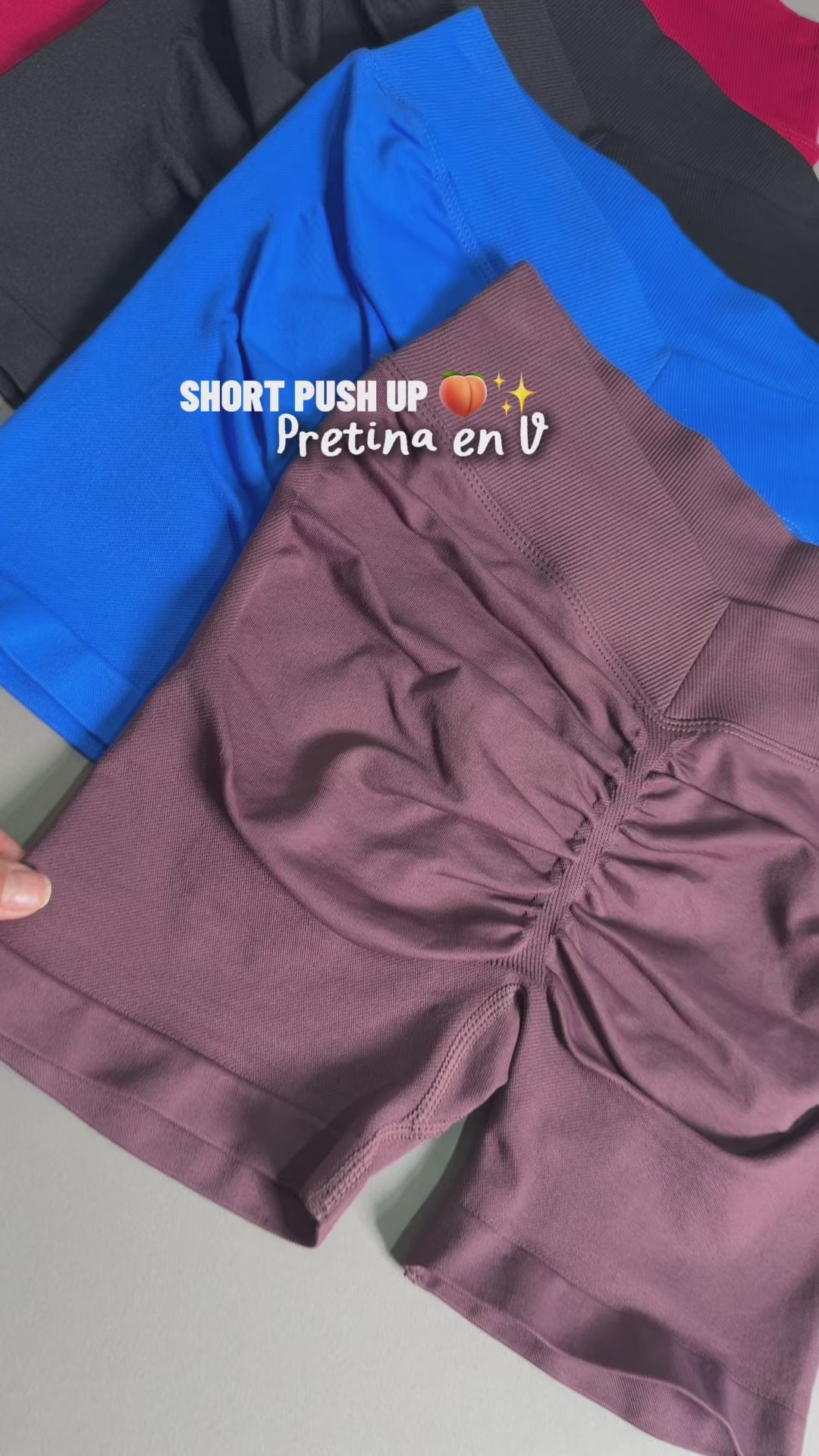 Short Deportivo Seamless Push Up Pretina V Mujer - YJ324