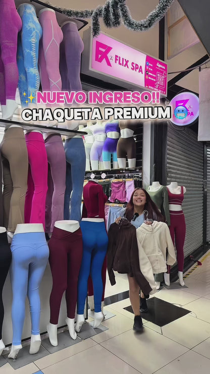Chaqueta Oversize Con Cierre Gorro Tendencia Calidad Pro - LQ1002