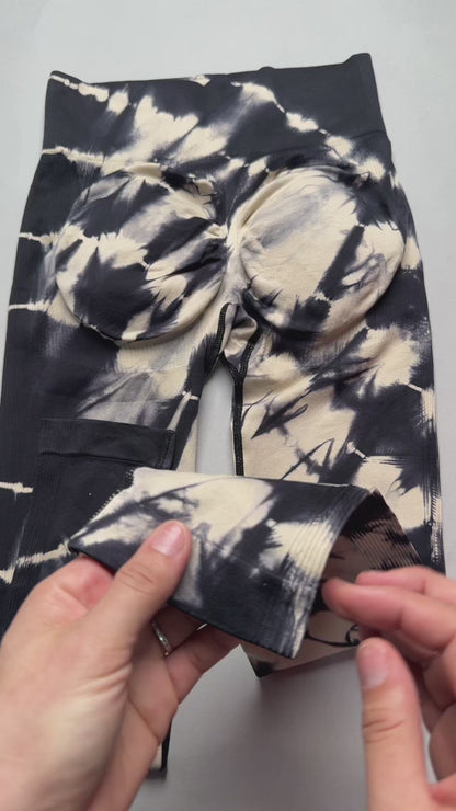 Leggins Calzas Deportivas Manchada Push Up