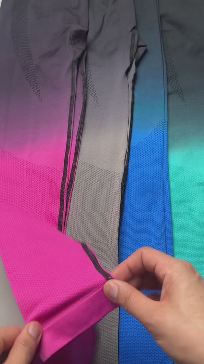 Conjunto Degrade Polera y Calza Doble push up - HY16