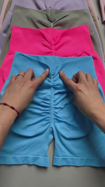 Conjunto Deportivo Mujer Gym Yoga Short Levanta Gluteos - YJ185