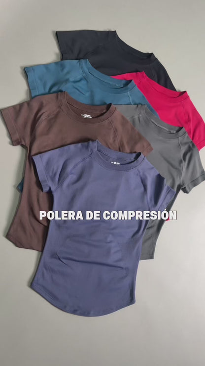 Polera Deportiva Impact Moldeadora Para Mujer - Dupe Dfyne - YJ342