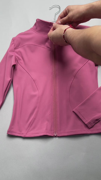 Chaqueta Deportiva Con Cierre Ajustada Para Mujer - JC059014