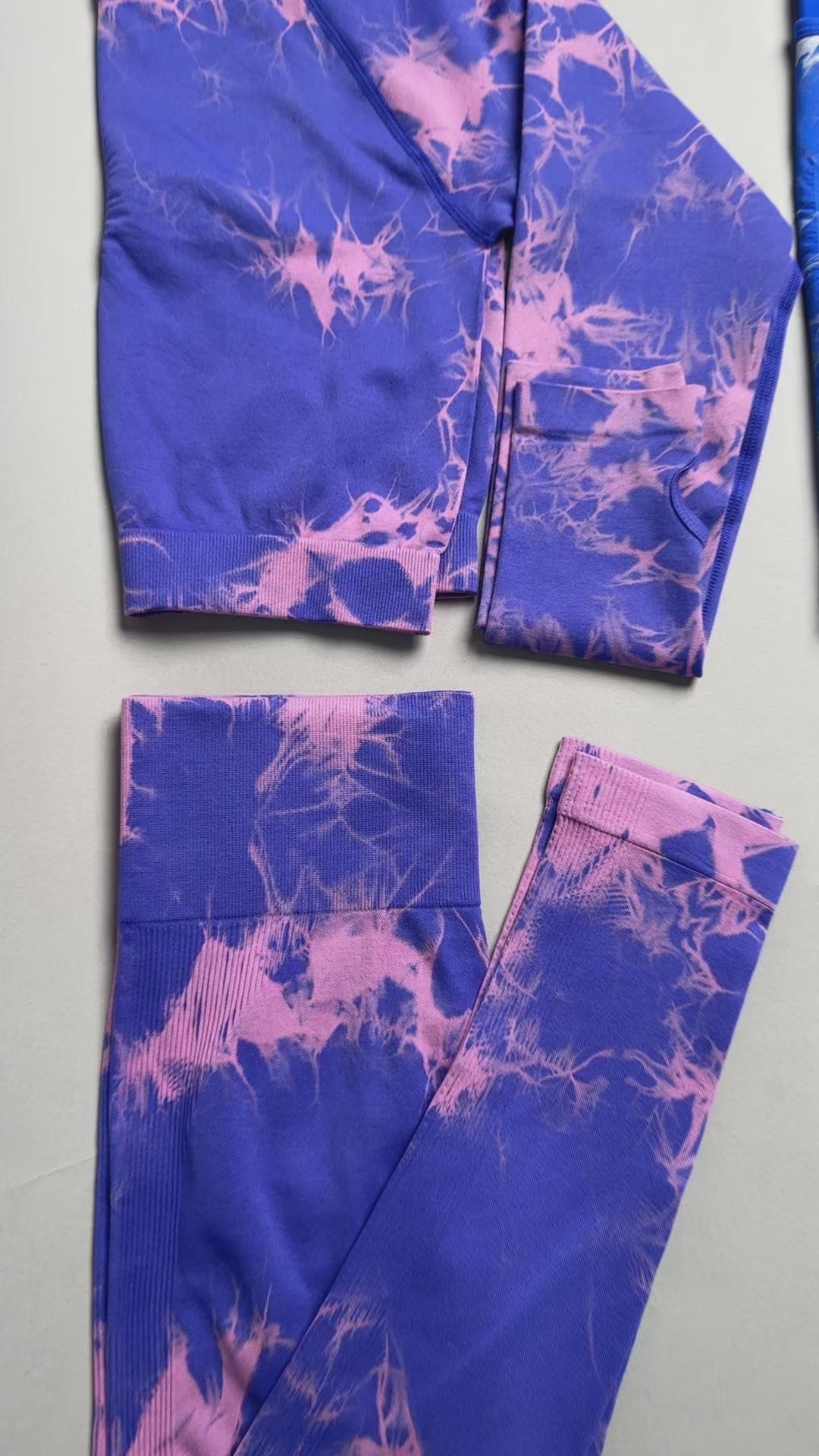 Pack 2 Conjuntos Tie Dye Manga Larga Push Up Deportivos Hy04