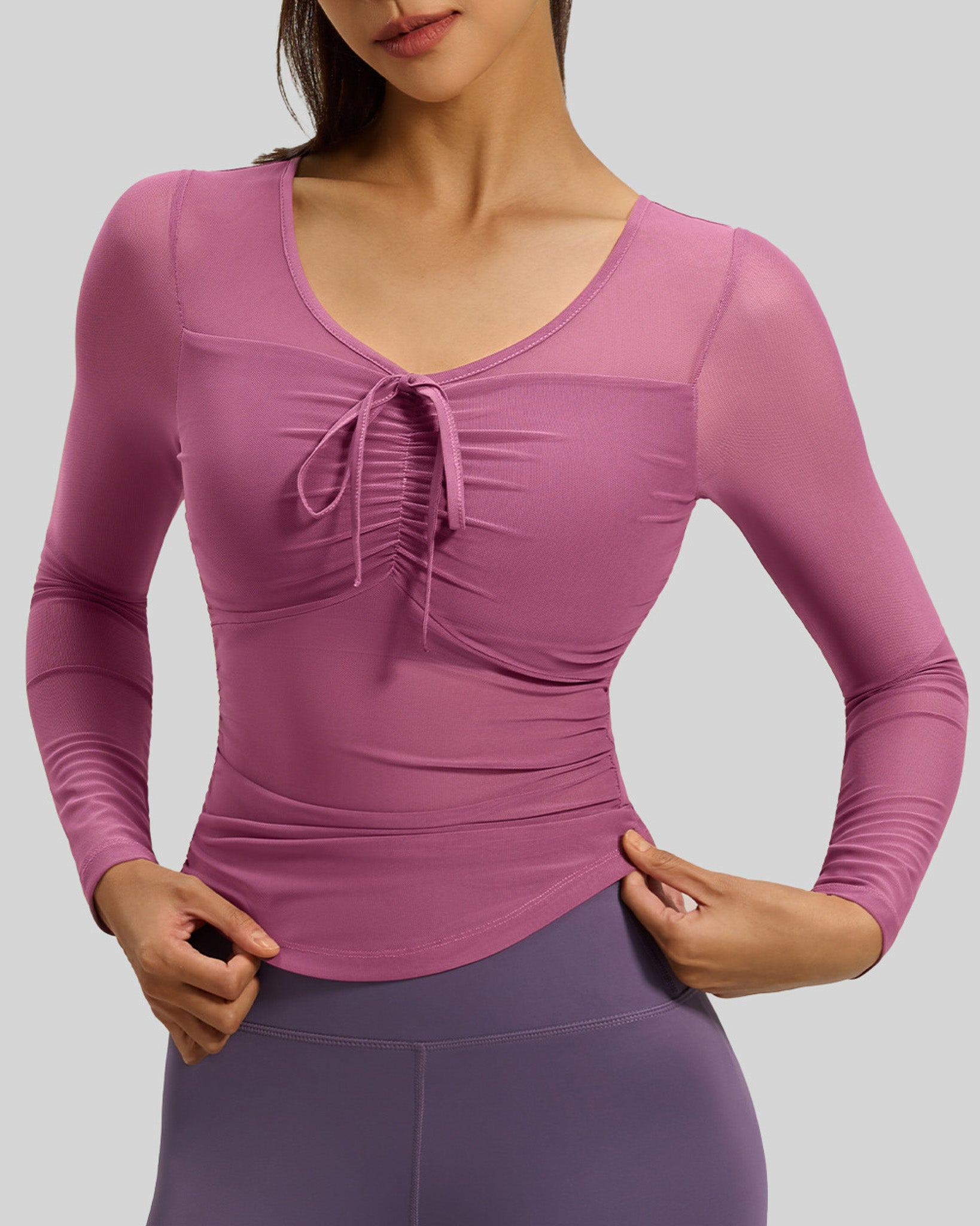 Polera Sport Chic Pro: Manga Tul, Fit y Copa Soft -JYT027