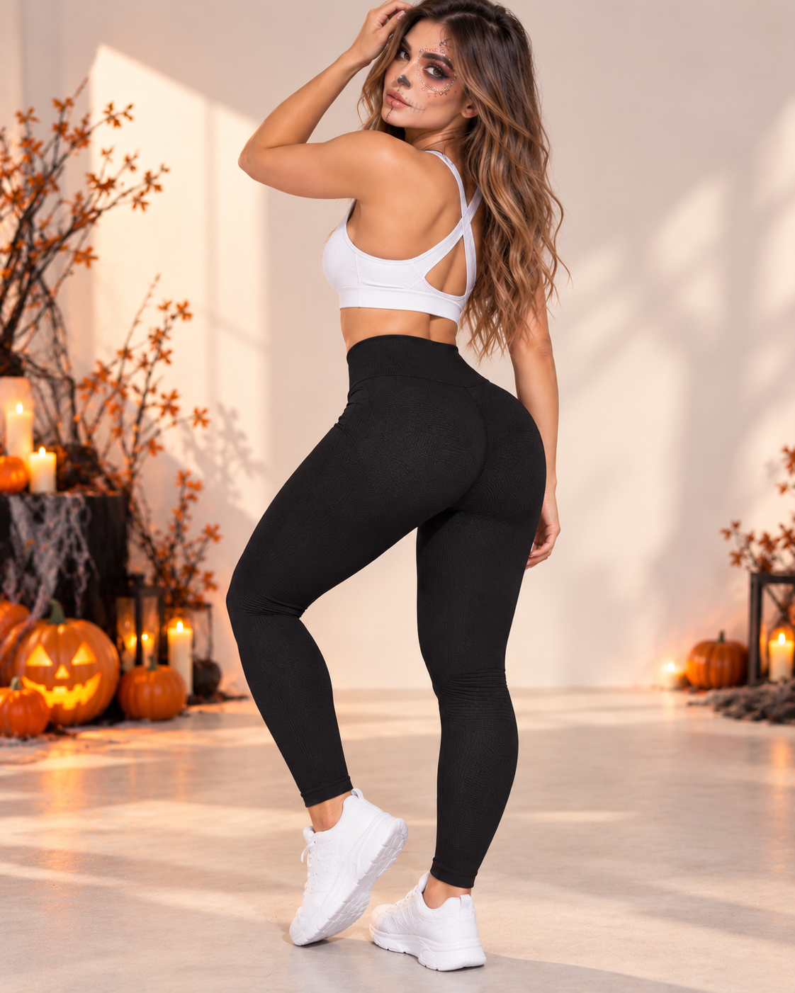 Calza Deportiva Mujer Tiro Alto Moldeadora Sin Push Up - YY648