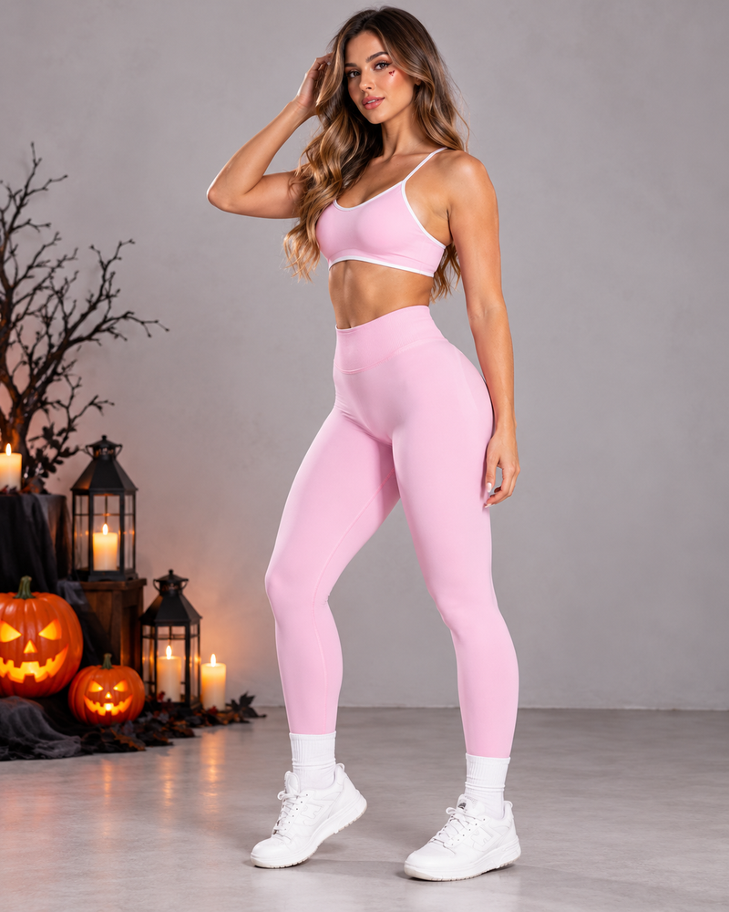 Conjunto Deportivo 2 Piezas Mujer Top Peto y Calza Leggings Gym - FX02