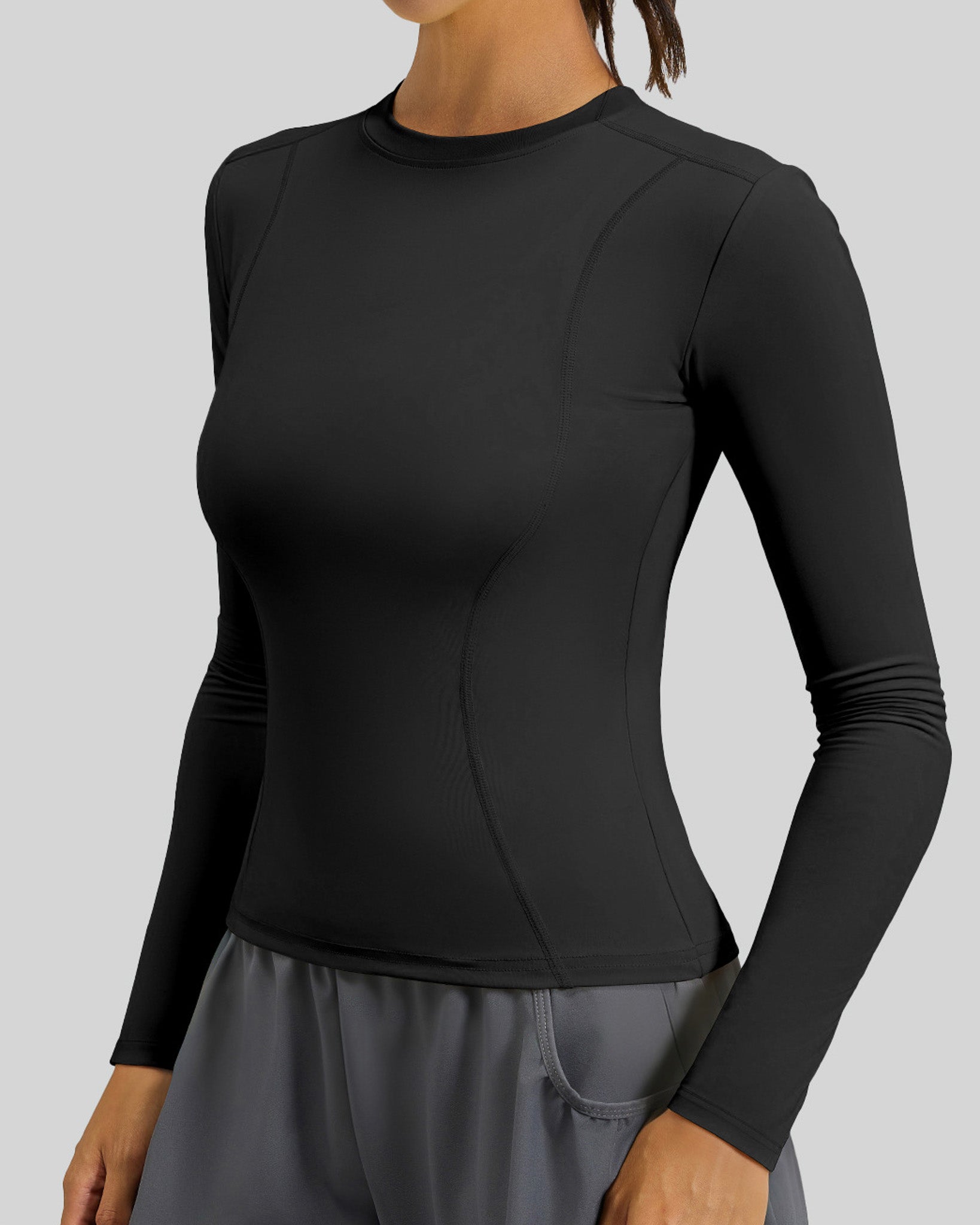 Polera Manga Larga Dry Fit Pro: Calce Slim y Secado Rápido - JYT028