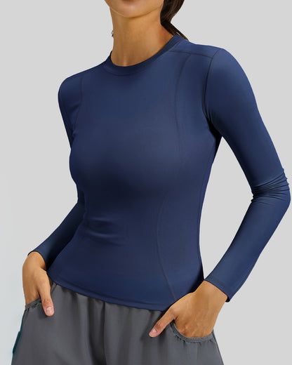 Polera Manga Larga Dry Fit Pro: Calce Slim y Secado Rápido - JYT028