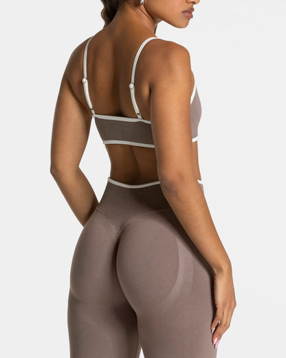 Conjunto Deportivo 2 Piezas Mujer Top Peto y Calza Leggings Gym - FX02