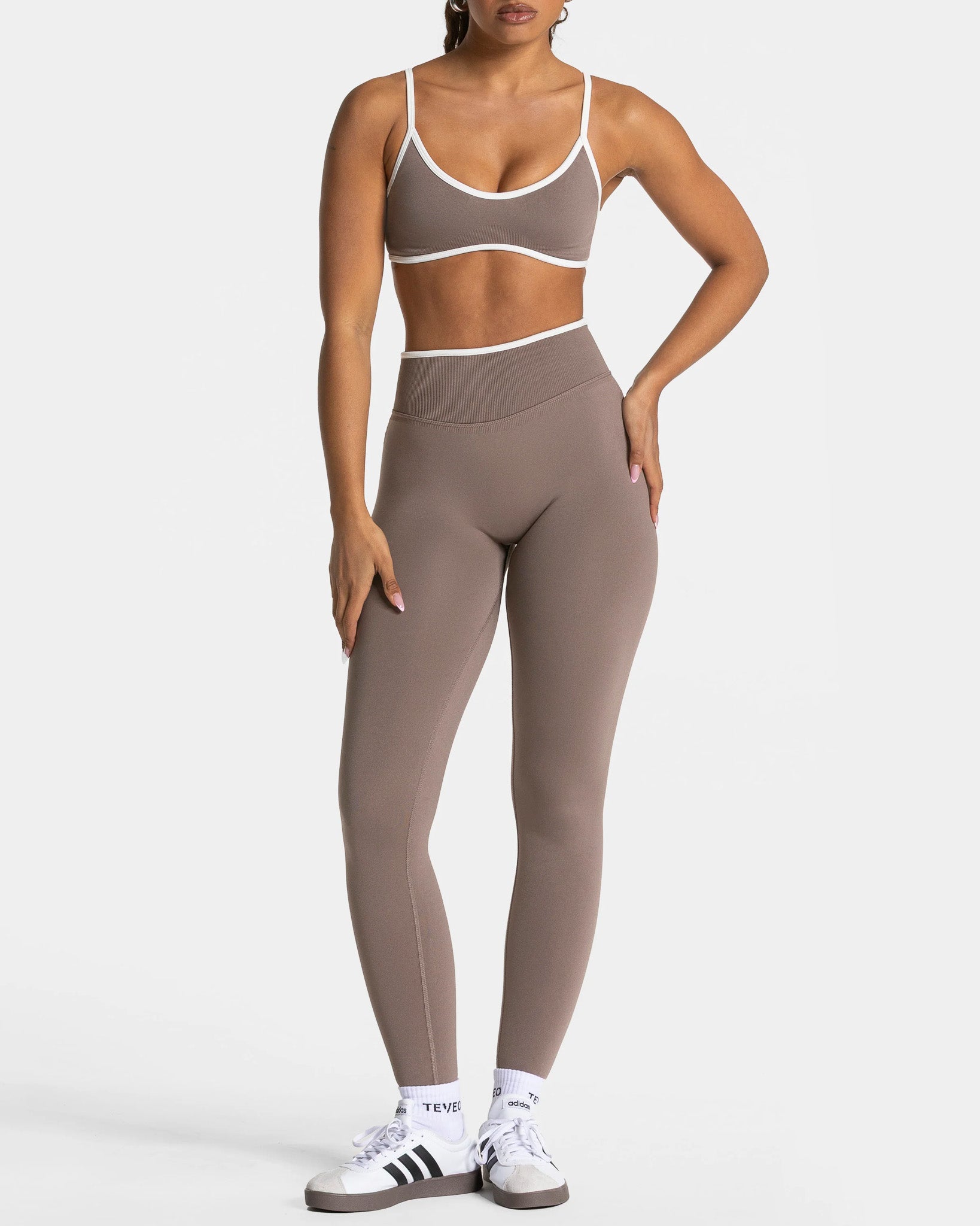 Conjunto Deportivo 2 Piezas Mujer Top Peto y Calza Leggings Gym - FX02