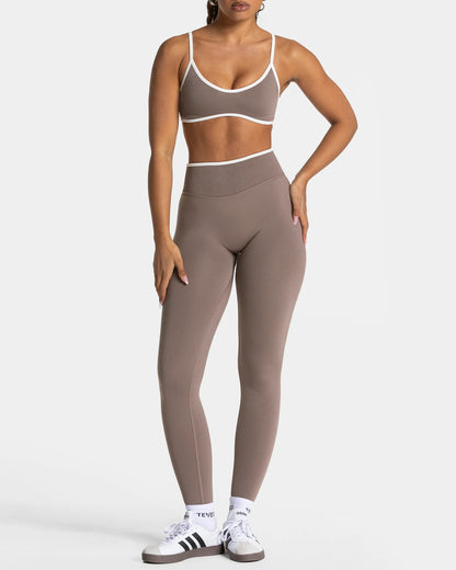 Conjunto Deportivo 2 Piezas Mujer Top Peto y Calza Leggings Gym - FX02