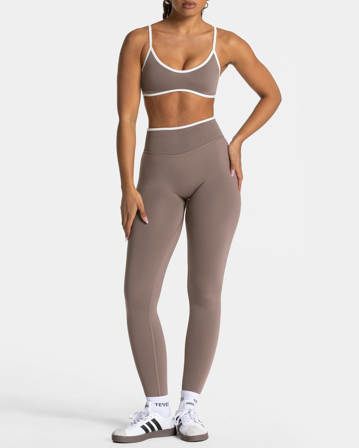 Conjunto Deportivo 2 Piezas Mujer Top Peto y Calza Leggings Gym - FX02