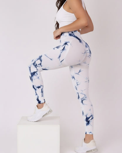 Calza Deportiva Mujer Levanta cola tie dye claro - HY33