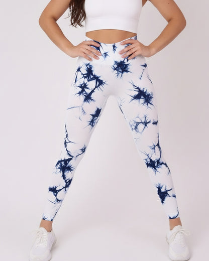 Calza Deportiva Mujer Levanta cola tie dye claro - HY33
