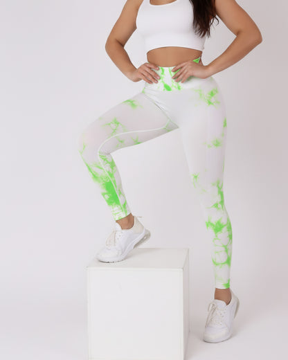Calza Deportiva Mujer Levanta cola tie dye claro - HY33