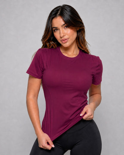 Polera Deportiva Mujer Ajustada Elasticada Gym Fitness - JYT056