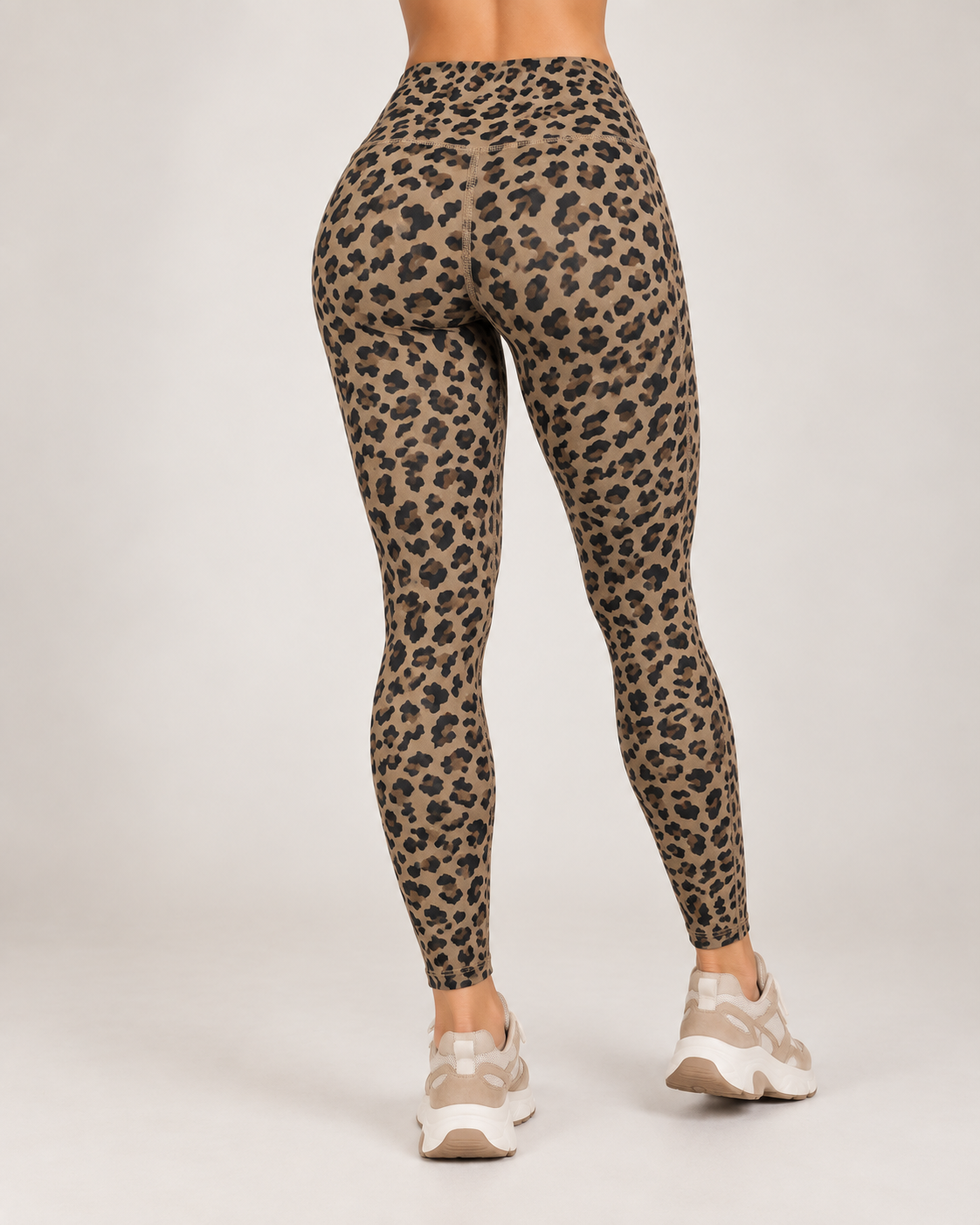 Calza Mujer Animal Print Pretina Alta Bolsillos Laterales - LQ1054