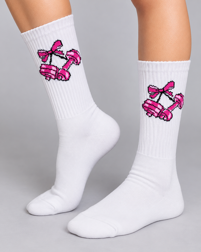 Calcetines Deportivos Pink Dumbbells - MD63