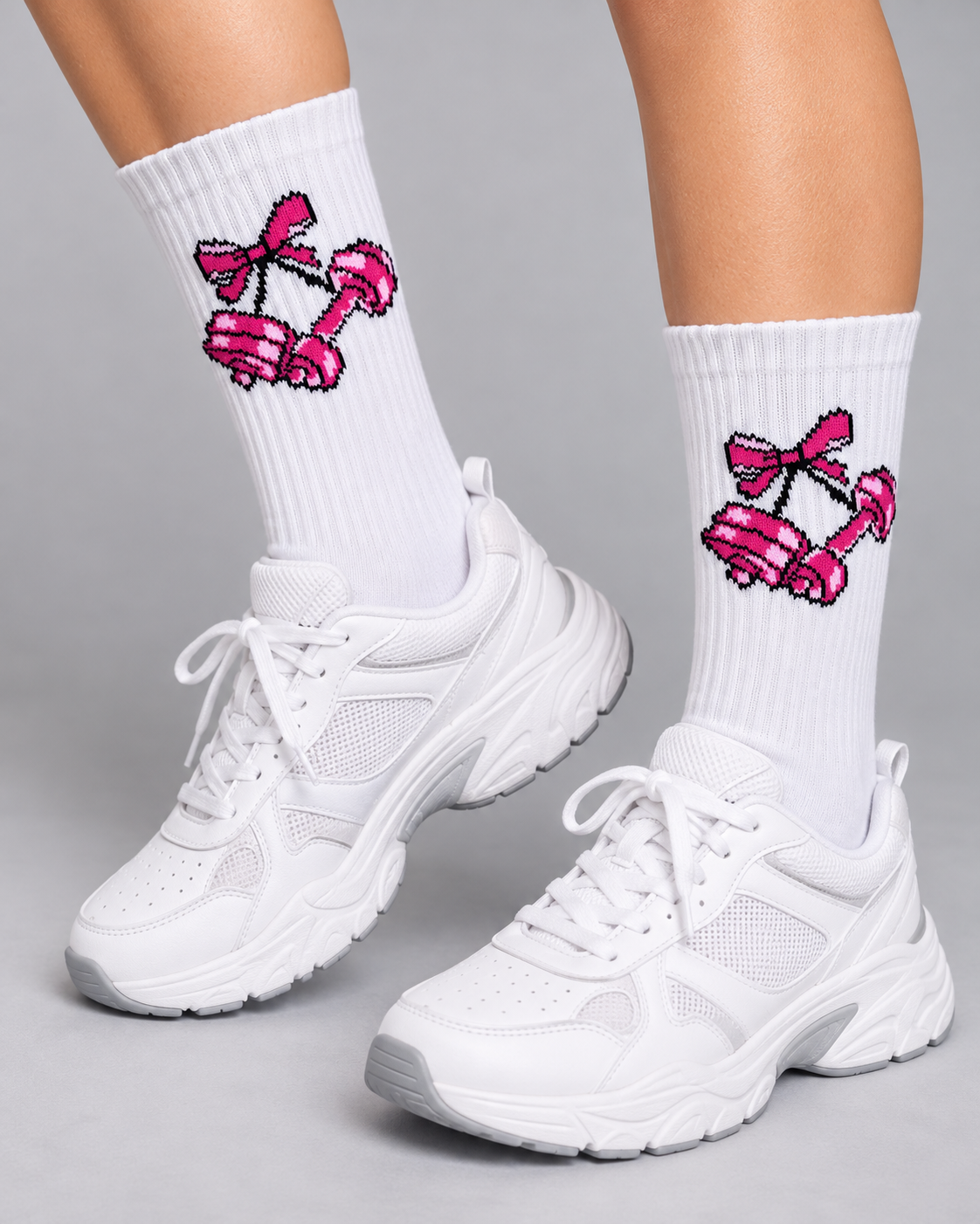 Calcetines Deportivos Pink Dumbbells - MD63