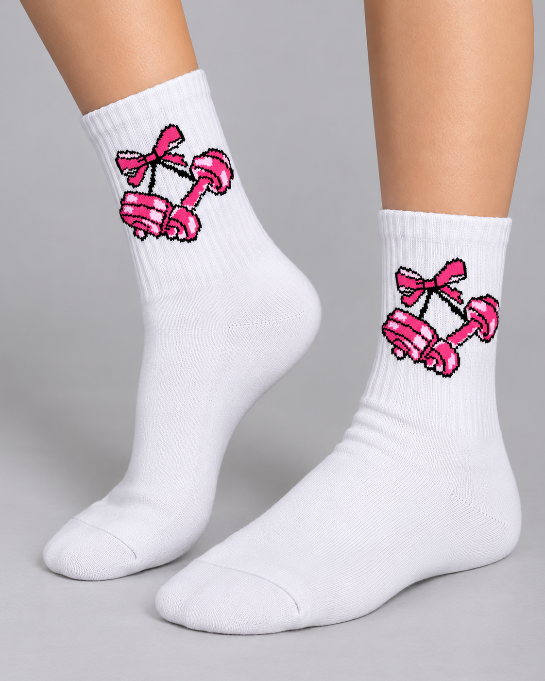 Calcetines Deportivos Pink Dumbbells - MD63