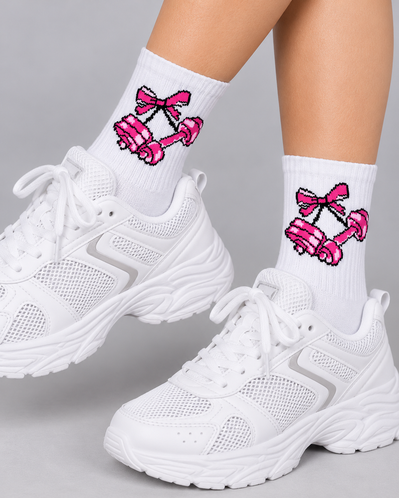 Calcetines Deportivos Pink Dumbbells - MD63