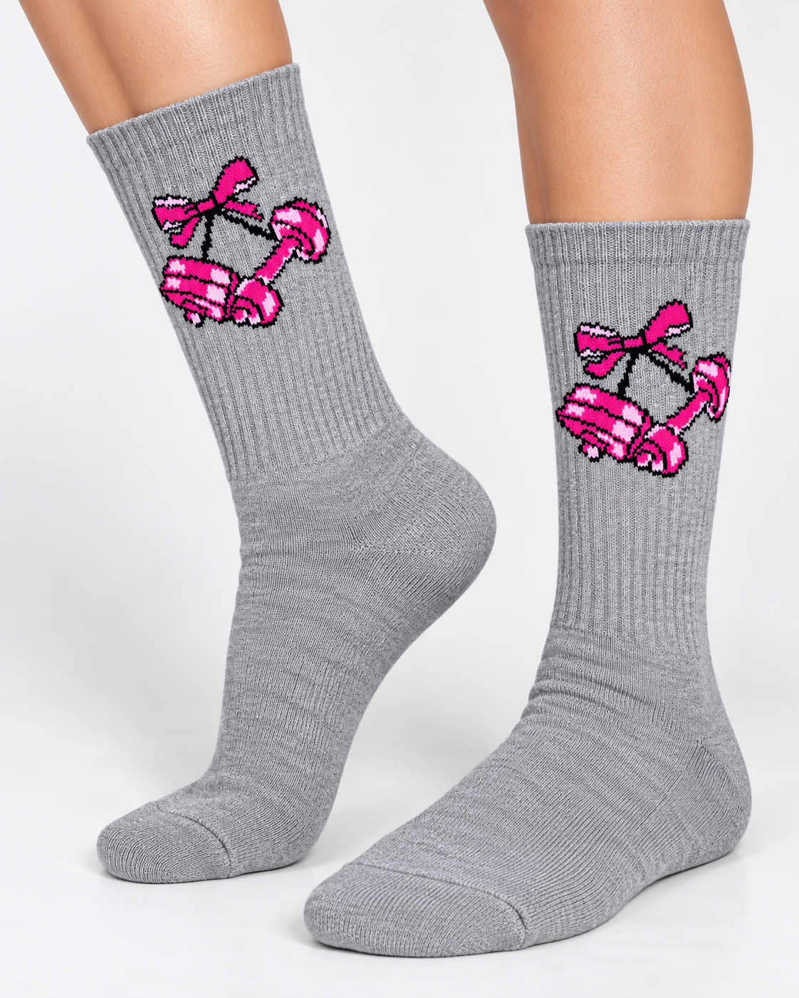 Calcetines Deportivos Pink Dumbbells - MD63