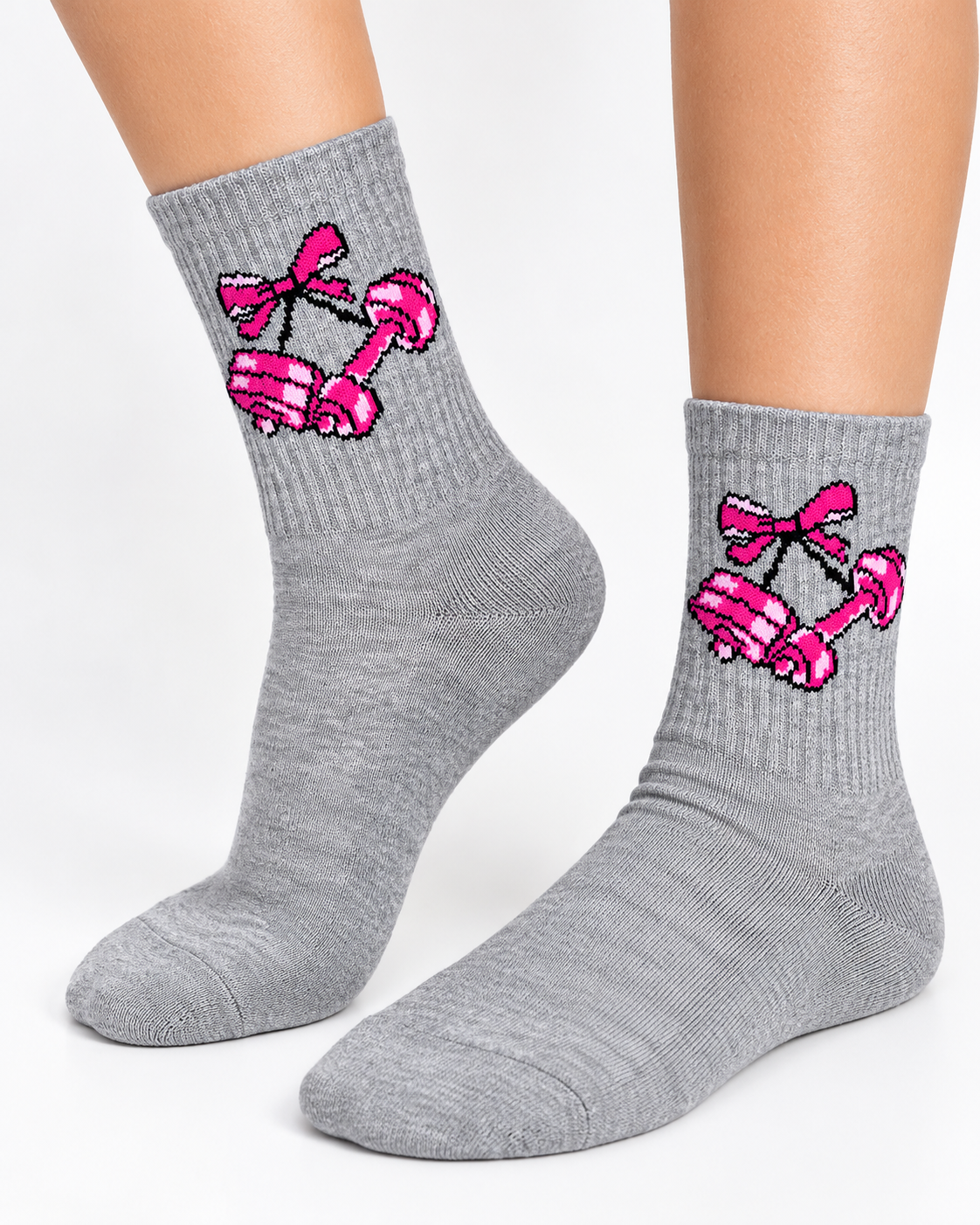 Calcetines Deportivos Pink Dumbbells - MD63