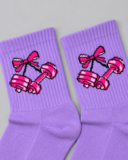 Calcetines Deportivos Pink Dumbbells - MD63