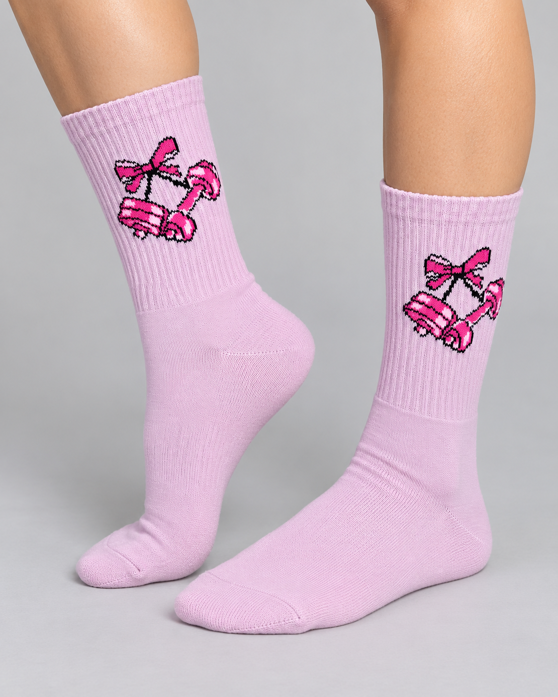 Calcetines Deportivos Pink Dumbbells - MD63