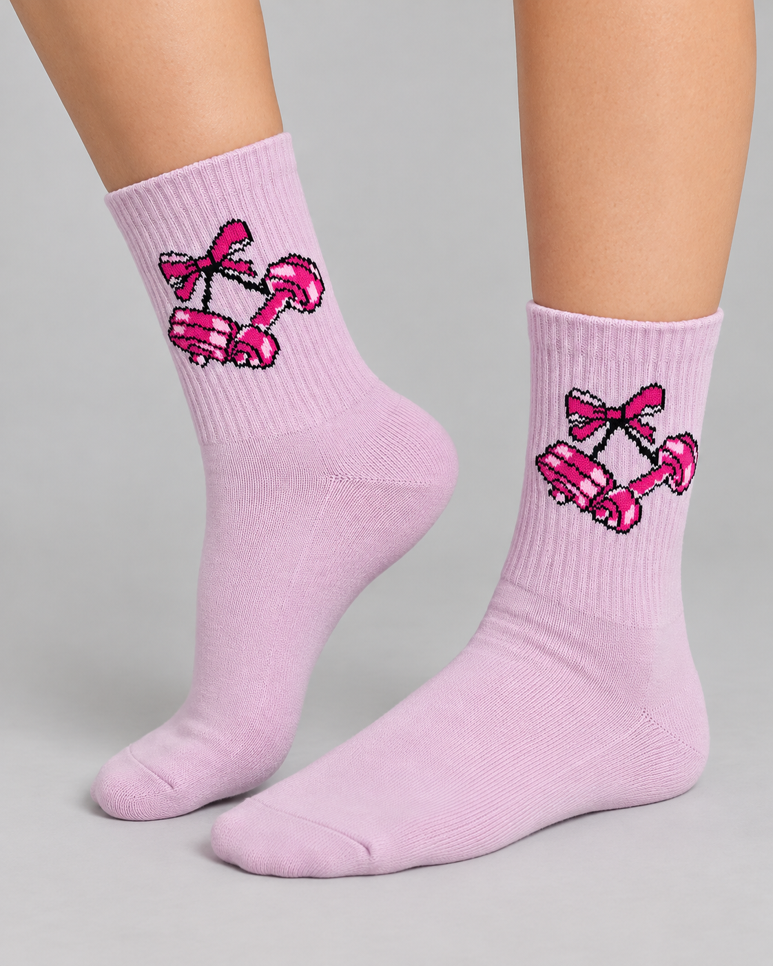 Calcetines Deportivos Pink Dumbbells - MD63