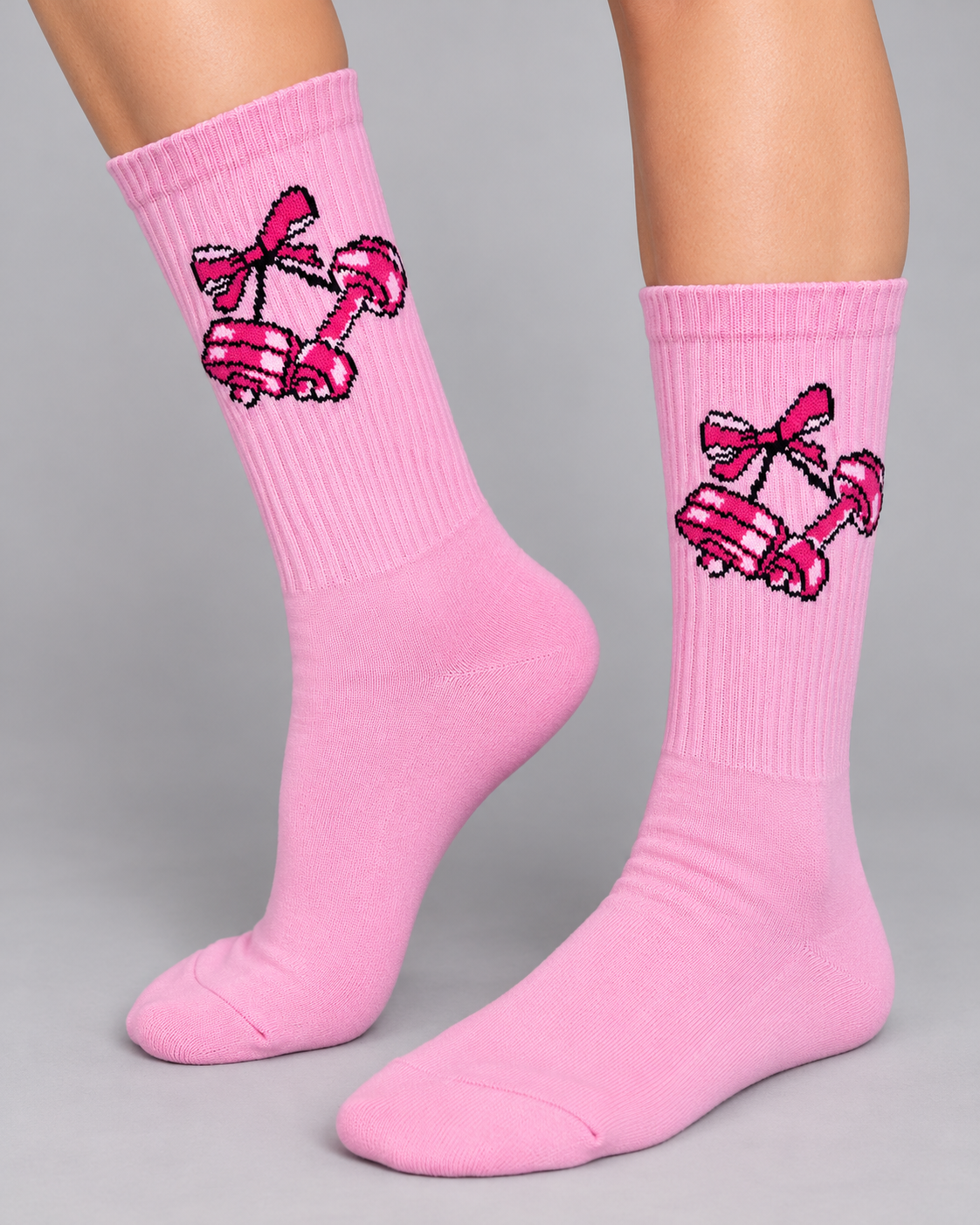 Calcetines Deportivos Pink Dumbbells - MD63