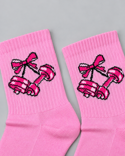 Calcetines Deportivos Pink Dumbbells - MD63