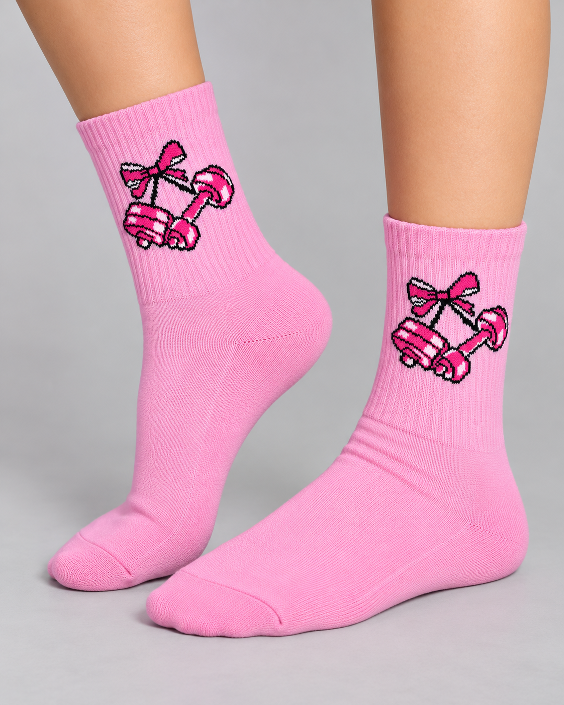 Calcetines Deportivos Pink Dumbbells - MD63