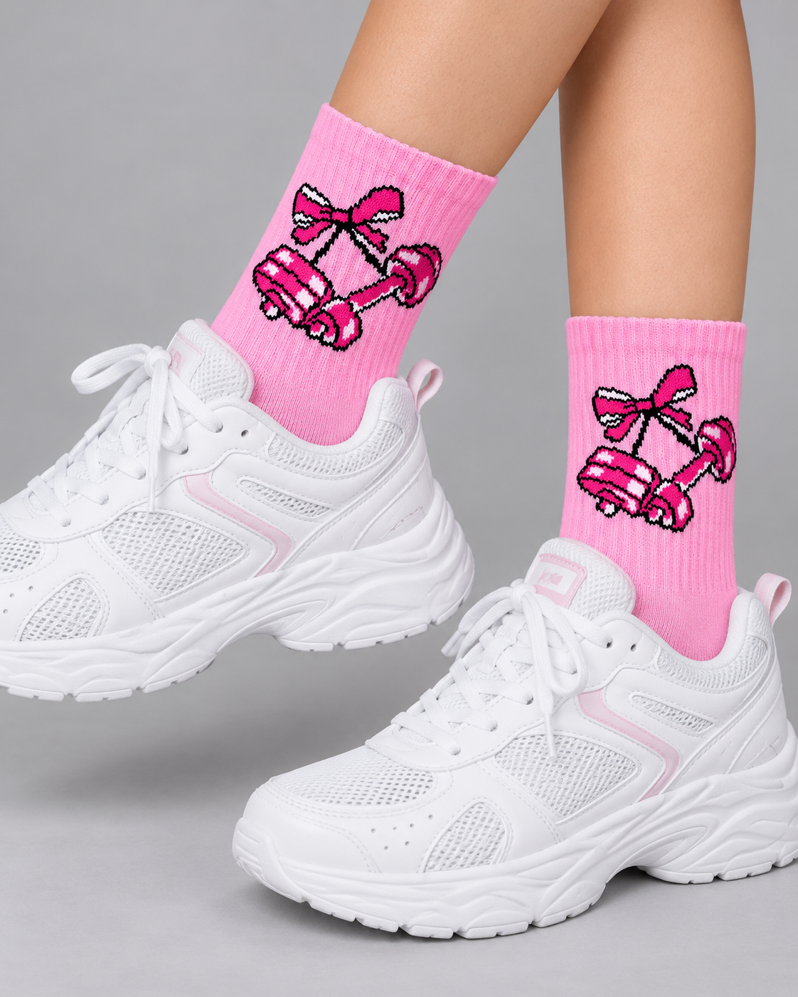 Calcetines Deportivos Pink Dumbbells - MD63