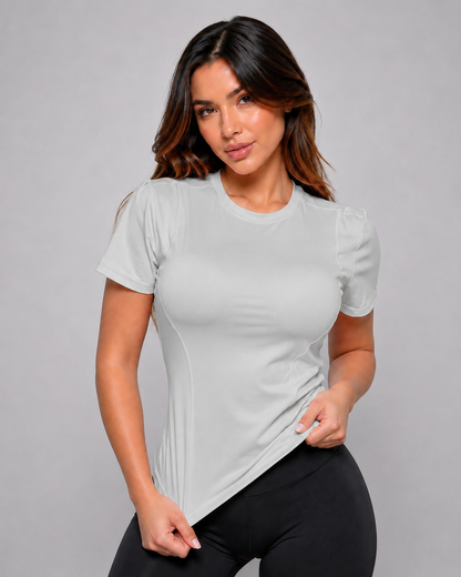 Polera Deportiva Mujer Ajustada Elasticada Gym Fitness - JYT056