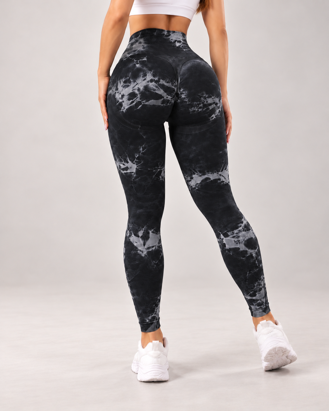 Leggings Tie Dye Push Up Abertura Escalonada  Alta Calidad - YJ148