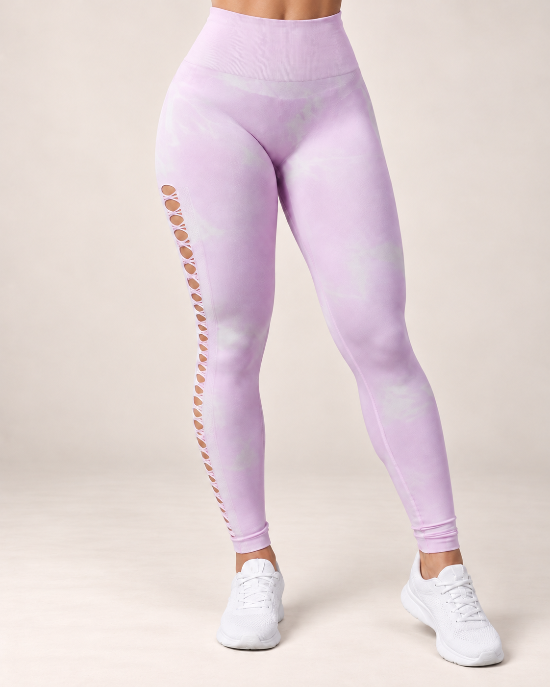 Leggings Tie Dye Push Up Abertura Escalonada  Alta Calidad - YJ148