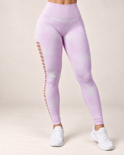 Leggings Tie Dye Push Up Abertura Escalonada  Alta Calidad - YJ148