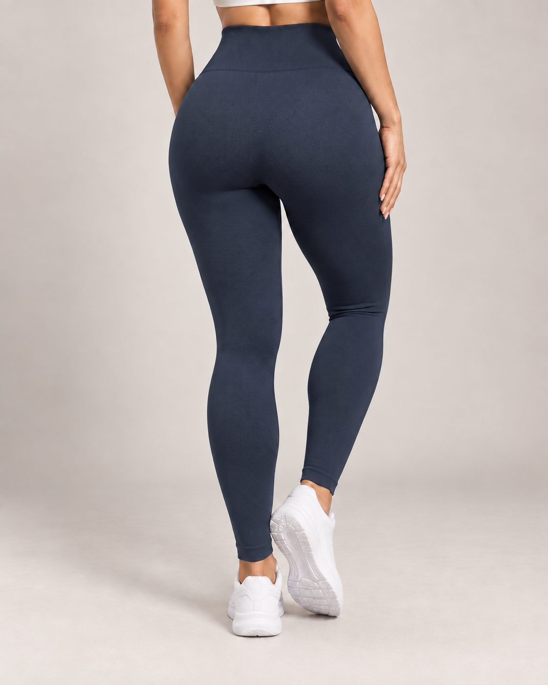 Calza Deportiva Mujer Tiro Alto Compresión Sin Costuras - YJ363