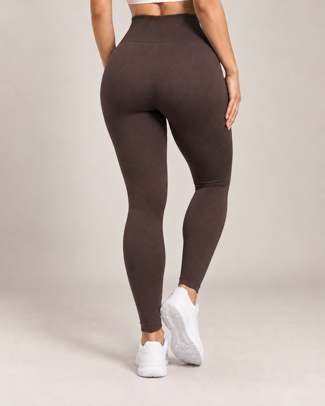 Calza Deportiva Mujer Tiro Alto Compresión Sin Costuras - YJ363