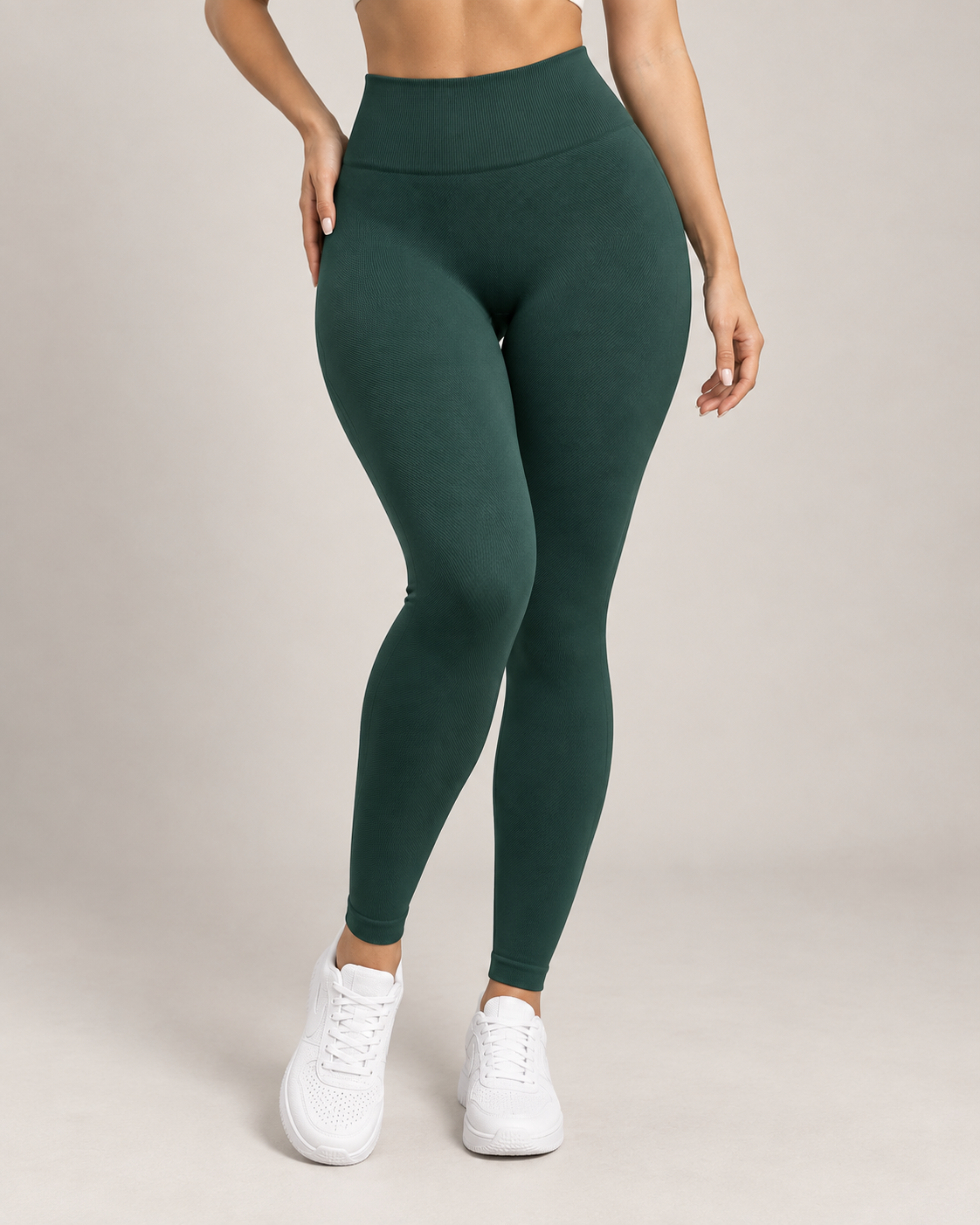 Calza Deportiva Mujer Tiro Alto Compresión Sin Costuras - YJ363