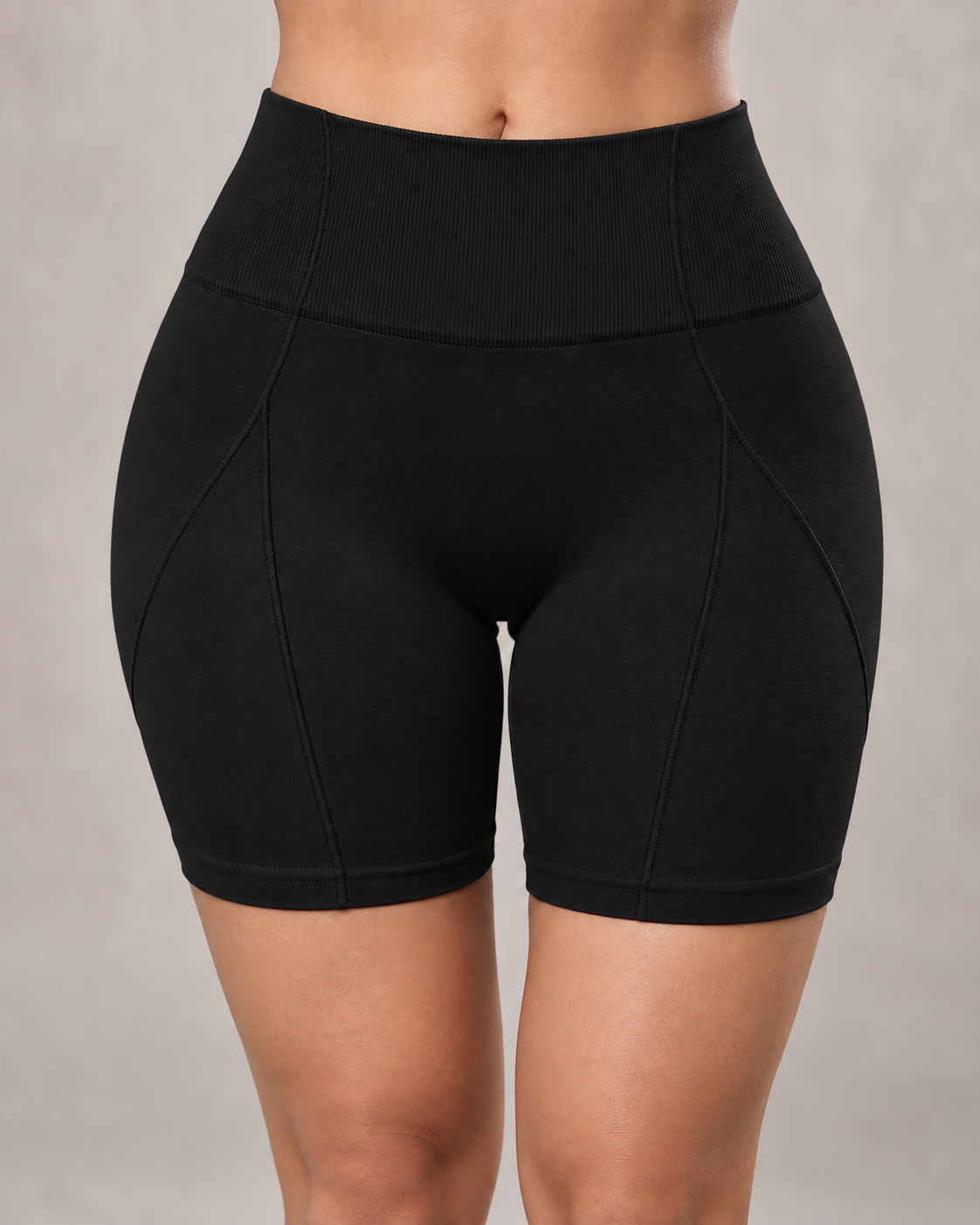 Short Deportivo Mujer Tiro Alto Ajustado Moldeador Fitness - YJ365