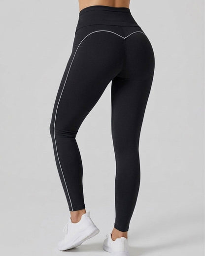 Calza Viral Heart Efecto Push Up Realce Glúteo y Tiro Alto - A355