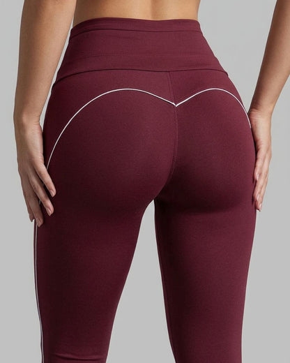 Calza Viral Heart Efecto Push Up Realce Glúteo y Tiro Alto - A355