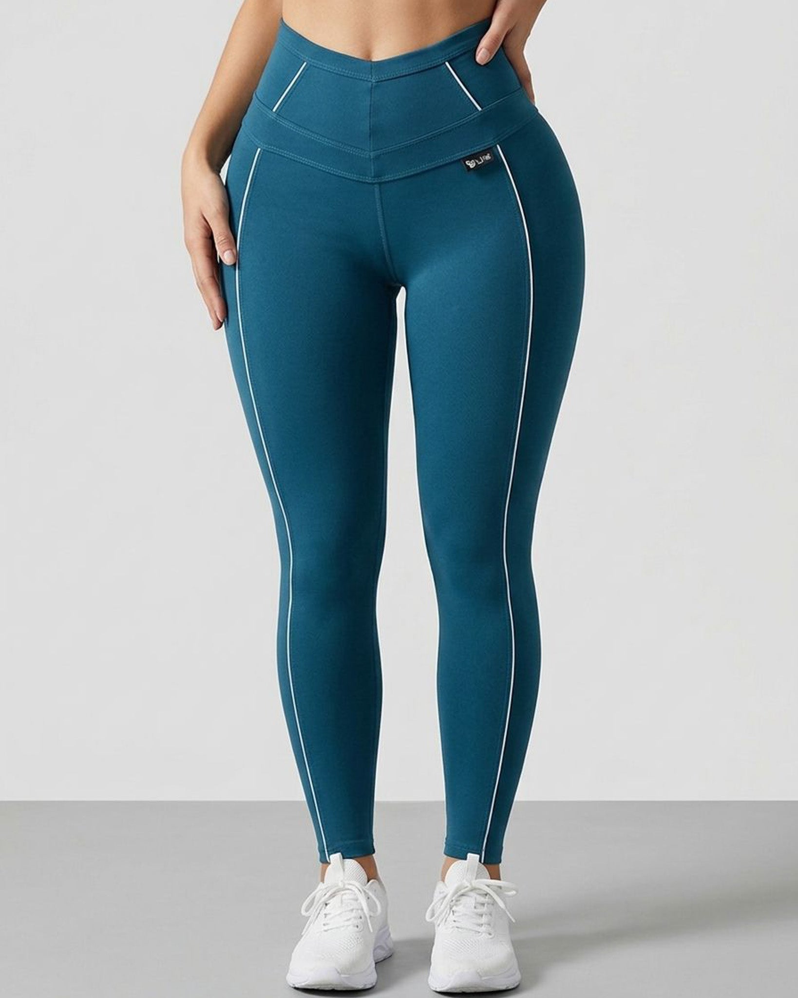 Calza Viral Heart Efecto Push Up Realce Glúteo y Tiro Alto - A355