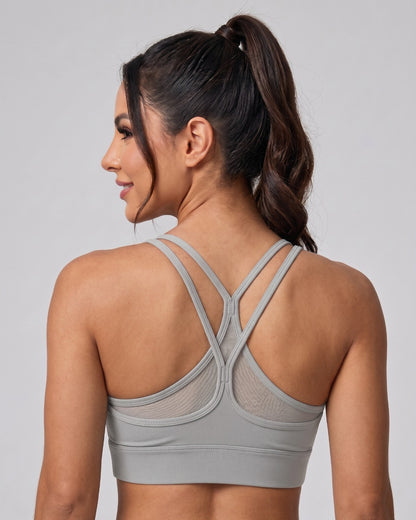 Peto Top Deportivo Tirante Doble Cruzado Para Mujer Gym - JYT049